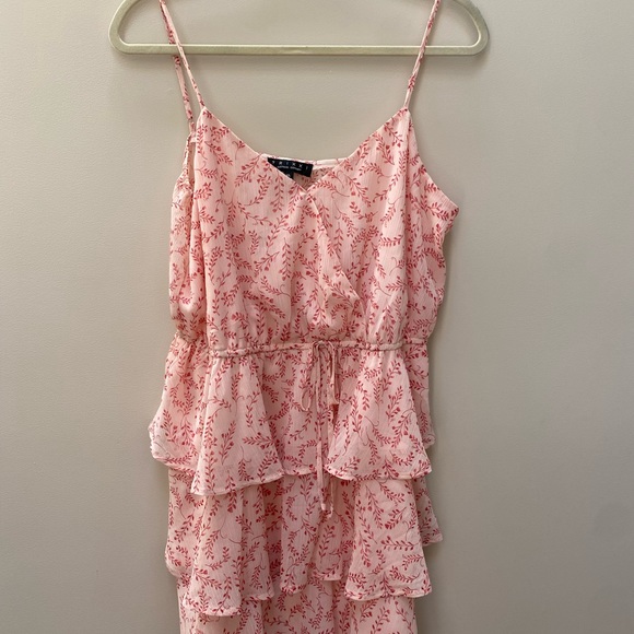 Pink Floral Ruffle Tier Dress - Picture 6 of 7